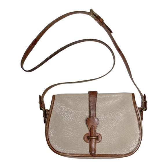 Dooney & Bourke Handbags - Dooney & Bourke Vintage Bag Medium Cream Leather